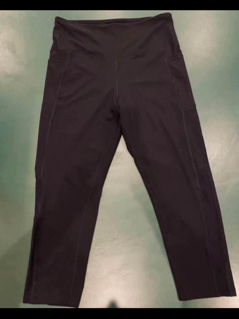 Balance Collection Black Activewear Leggings, Size Large